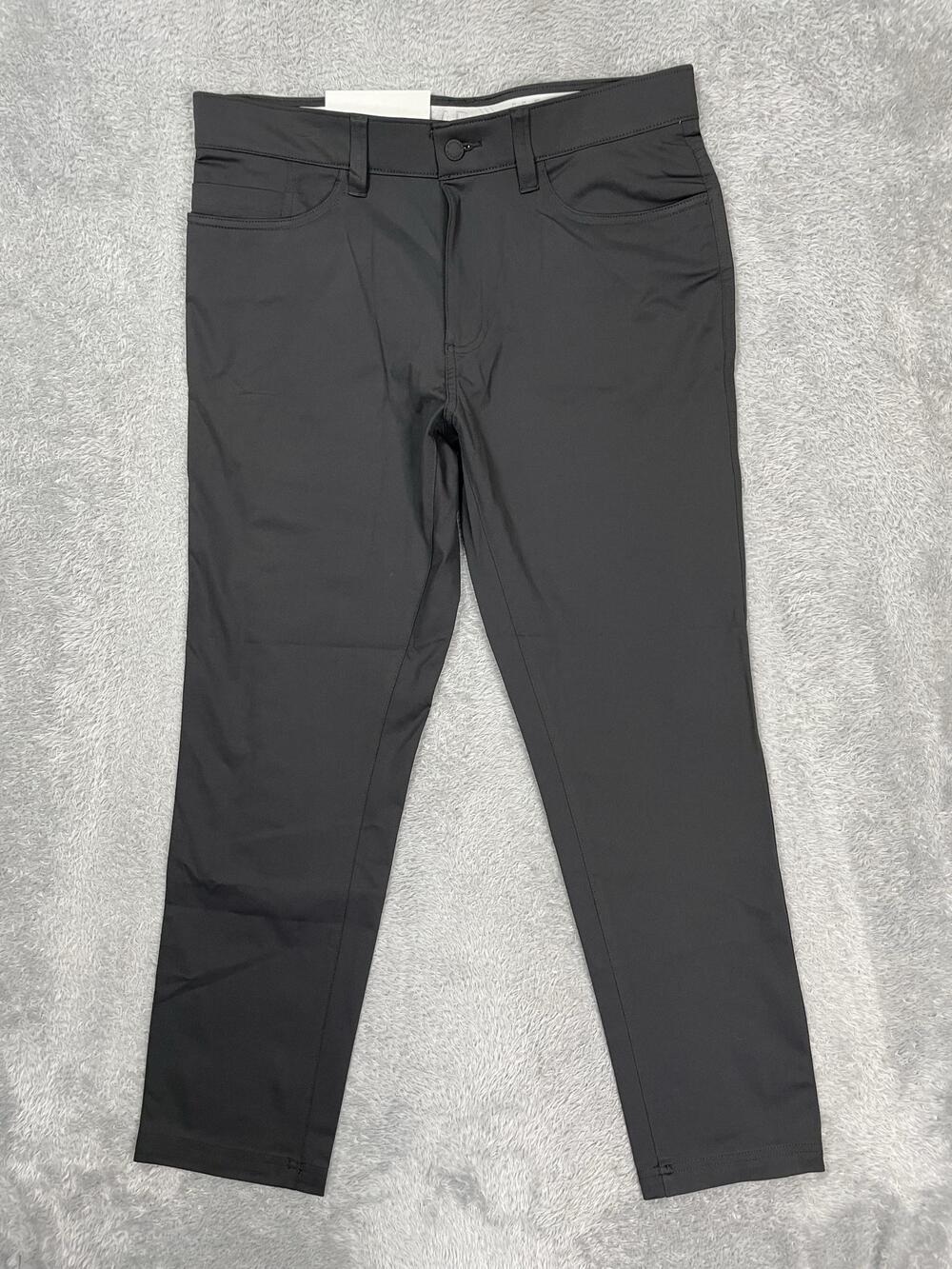 Haggar Sport Travel Performance Pants Mens 34x30* Black Straight Fit Stretch NWT